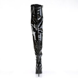 Pleaser SEDUCE-3000 Bottes cuissardes Vernis Noir EU-43/US-13