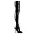 Pleaser SEDUCE-3000 Bottes cuissardes Vernis Noir EU-43/US-13