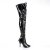 Pleaser SEDUCE-3000 Bottes cuissardes Vernis Noir EU-43/US-13