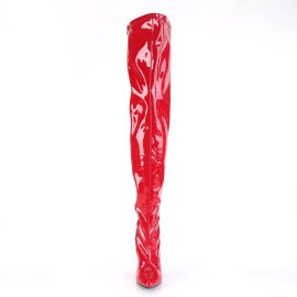Pleaser SEDUCE-3000 Bottes cuissardes Vernis Rouge...