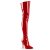 Pleaser SEDUCE-3000 Bottes cuissardes Vernis Rouge EU-38/US-8