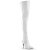 Pleaser SEDUCE-3000 Bottes cuissardes Vernis Blanc EU-38/US-8