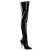Pleaser SEDUCE-3010 Bottes cuissardes Vernis Noir EU-38/US-8