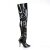 Pleaser SEDUCE-3010 Bottes cuissardes Vernis Noir EU-38/US-8