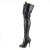 Pleaser SEDUCE-3024 Bottes cuissardes Cuir synthétique Noir EU-43/US-13