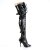 Pleaser SEDUCE-3028 Bottes cuissardes Vernis Noir EU-38/US-8