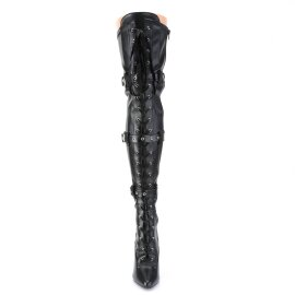 Pleaser SEDUCE-3028 Bottes cuissardes Cuir...