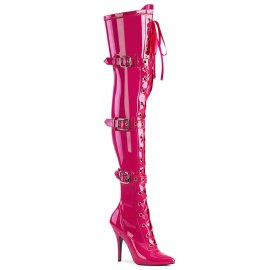 Pleaser SEDUCE-3028 Bottes cuissardes Vernis Rose EU-37/US-7