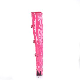 Pleaser SEDUCE-3028 Bottes cuissardes Vernis Rose EU-39/US-9