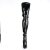 Pleaser SEDUCE-3063 Bottes cuissardes Vernis Noir EU-40/US-10