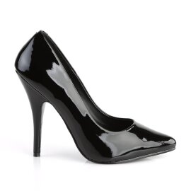 Pleaser SEDUCE-420 Escarpins Vernis Noir EU-36/US-6