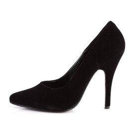 Pleaser SEDUCE-420 Escarpins Velours Noir EU-37/US-7