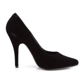 Pleaser SEDUCE-420 Escarpins Velours Noir EU-37/US-7