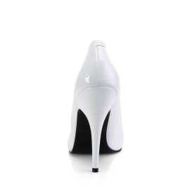 Pleaser SEDUCE-420 Escarpins Vernis Blanc EU-37/US-7