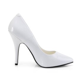 Pleaser SEDUCE-420 Escarpins Vernis Blanc EU-38/US-8