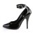 Pleaser SEDUCE-431 Escarpins Vernis Noir EU-44/US-14