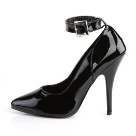 Pleaser SEDUCE-431 Escarpins Vernis Noir EU-35/US-5