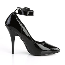 Pleaser SEDUCE-431 Escarpins Vernis Noir EU-39/US-9