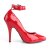 Pleaser SEDUCE-431 Escarpins Vernis Rouge EU-38/US-8