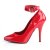 Pleaser SEDUCE-431 Escarpins Vernis Rouge EU-39/US-9