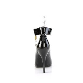 Pleaser SEDUCE-432 Escarpins Vernis Noir EU-35/US-5