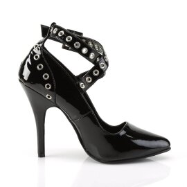 Pleaser SEDUCE-443 Escarpins Vernis Noir EU-35/US-5