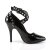 Pleaser SEDUCE-443 Escarpins Vernis Noir EU-35/US-5