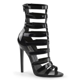 Pleaser SEXY-52 Sandales Vernis Noir EU-35/US-5