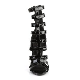 Pleaser SEXY-52 Sandales Vernis Noir EU-35/US-5