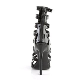Pleaser SEXY-52 Sandales Vernis Noir EU-35/US-5