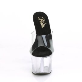 Pleaser SKY-301 Mules à plateforme Transparent...
