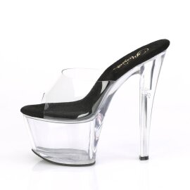 Pleaser SKY-301 Mules à plateforme Transparent EU-35/US-5