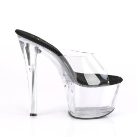 Pleaser SKY-301 Mules à plateforme Transparent EU-35/US-5