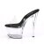 Pleaser SKY-301 Mules à plateforme Transparent EU-35/US-5