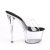 Pleaser SKY-301 Mules à plateforme Transparent EU-39/US-9