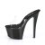 Pleaser SKY-301CRS Mules à plateforme Transparent Noir EU-35/US-5