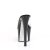 Pleaser SKY-301CRS Mules à plateforme Transparent Noir EU-35/US-5
