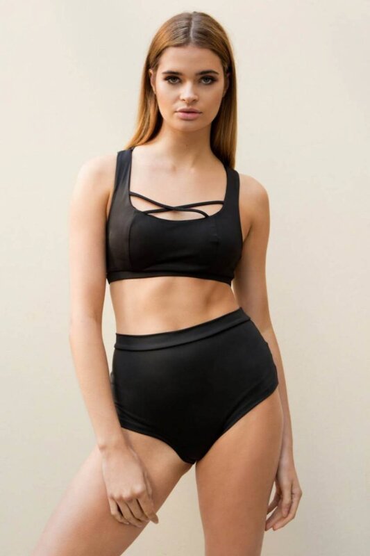 Lunalae Short taille haute Basic Noir S