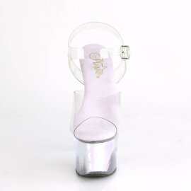 Pleaser SKY-308MC Mules à plateforme Transparent...