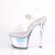 Pleaser SKY-308MC Mules à plateforme Transparent Bleu EU-35/US-5