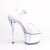 Pleaser SKY-308MC Mules à plateforme Transparent Bleu EU-35/US-5