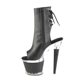Pleaser SPECTATOR-1018 Bottines à plateforme Cuir synthétique Noir EU-38/US-8
