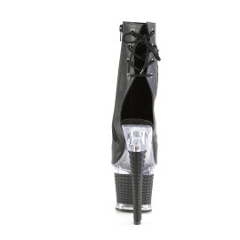 Pleaser SPECTATOR-1018 Bottines à plateforme Cuir synthétique Noir EU-38/US-8
