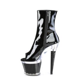 Pleaser SPECTATOR-1021 Bottines à plateforme Vernis Noir EU-39/US-9