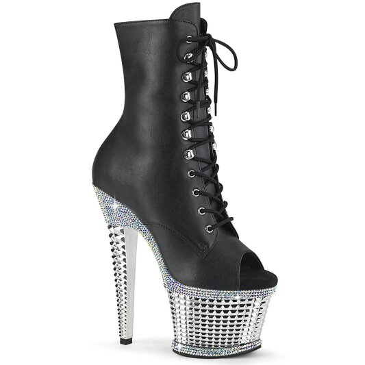 Pleaser SPECTATOR-1021RS Bottines à plateforme Vernis Noir EU-38/US-8