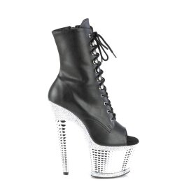 Pleaser SPECTATOR-1021RS Bottines à plateforme Vernis Noir EU-38/US-8