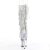 Pleaser SPECTATOR-2017RSF Bottines à plateforme Chrome Argent EU-36/US-6