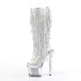 Pleaser SPECTATOR-2017RSF Bottines à plateforme Chrome Argent EU-38/US-8