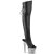 Pleaser SPECTATOR-3019 Bottes cuissardes à plateforme Cuir Chrome Noir EU-37/US-7