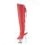 Pleaser SPECTATOR-3019 Bottes cuissardes à plateforme Cuir synthétique Chrome Rouge EU-39/US-9